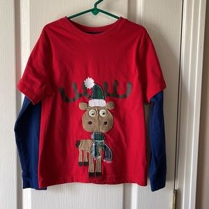 I13 J Khaki reindeer shirt